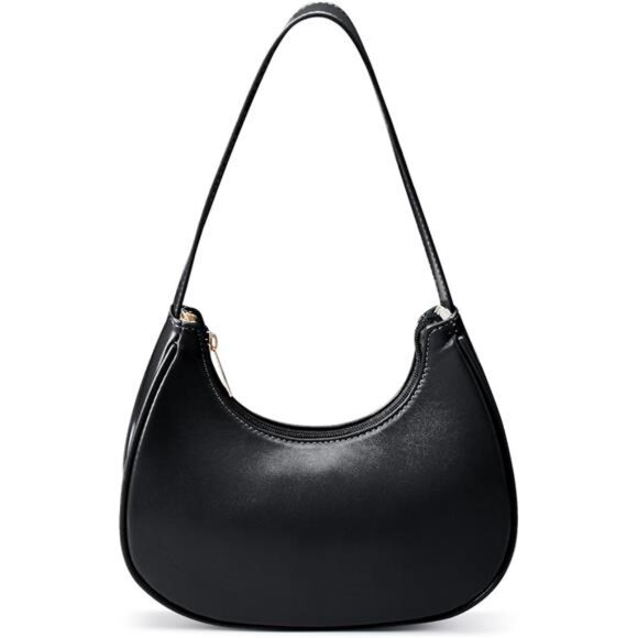Shoulder Bags Mini Clutch with Zipper Black - Picture 1 of 7